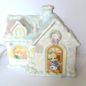 Vintage Precious Moments Sugar Town Christmas Chapel Nightlight Church Figurine